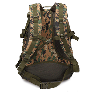 Tactical <b>Backpack</b> <b>40L</b> Camouflage Nylon Zipper Closure Outdoor Activities Unisex Shoulder Strap Webbing Handle 900D Oxford - Product Image 3