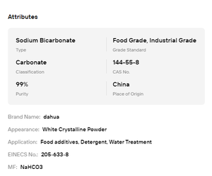 Bicarbonate de Sodium de Qualité Industrielle Alimentaire NaHCO3 Poudre de Bicarbonate de Soude Prix de Gros - Product Image 6