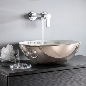 Lavabo singolo lavabo in ceramica per bagno con lavabo ad arco con Design integrato approfondito per uso domestico o alberghiero - Product Image 3