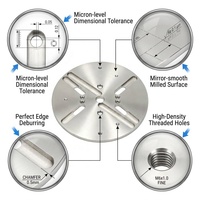 Composants usinés sur mesure en aluminium et acier inoxydable par fraisage et tournage CNC, pièces non standard pour l'automatisation