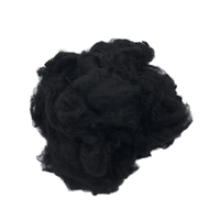 Super prix bas sur 1.4d 38mm fibre de polyester PSF noir vierge de haute qualité!