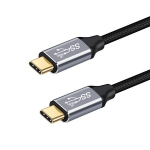 USB C 3.2 Gen 2 cavo treccia di Nylon 4K 60hz uscita 20Gbps funzione dati 100W PD ricarica cavo di ricarica per <span class=keywords><strong>iPhone</strong></span> Samsung Monitor - Product Image 1