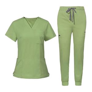 Uniformes de hospital con logotipo personalizado elástico de nuevo estilo, batas de laboratorio médico, uniforme de enfermera transpirable, traje de uniformes de uniforme Unisex - Product Image 3