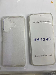 Ốp Điện thoại TPU pha lê trong suốt cho Xiaomi 13 Lite cho Redmi Note 13 Pro Plus 13C A3 4G 5g <span class=keywords><strong>2</strong></span> trong 1 360 hai mặt đầy đủ - Product Image 6