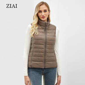 Chaleco Corto para <span class=keywords><strong>Mujer</strong></span>, Ligero y Cálido para Invierno, Chaqueta Exterior Delgada de Algodón - Product Image 1