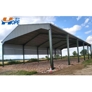 Structure en acier préfabriquée industrielle Bâtiment de construction Hangar de stockage de ferme avec <span class=keywords><strong>garage</strong></span> pliable Serre Hangar à légumes - Product Image 2
