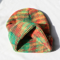 Gorro de Invierno Personalizado por el Fabricante, Multicolor, con Puño, Bordado, Etiqueta Tejida con Logotipo, Gorro de Punto