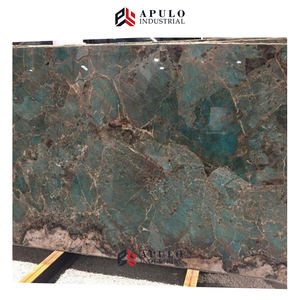 Lastra di Marmo Brasiliano Verde Turchese, Quarzite Blu-Verde, Amozonite, Colori Esotici Verdi, Lastra di Marmo Amazonite - Product Image 1