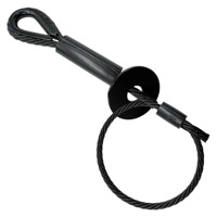 Anneaux de connexion pour câbles métalliques, revêtement noir, protection antichute, directement de l'usine