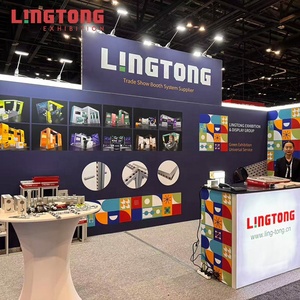 Stand de Exhibición Estándar Ligero de <span class=keywords><strong>6m</strong></span>*<span class=keywords><strong>6m</strong></span> para Importación y Exposiciones, Stand de Publicidad de Aluminio de Tamaño OEM para Ferias Comerciales - Product Image 5