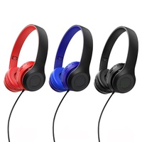 Casque audio pliable pas cher, filaire, pour PC, tablette, ordinateur portable, téléphone portable, léger et confortable
