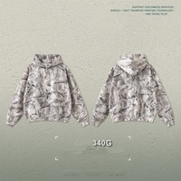 Veste d'hiver à capuche courte en coton au crochet personnalisée, style vintage, camouflage Real Tree, coupe ample et carrée, pour la chasse, taille XS