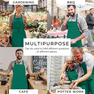 Grembiule impermeabile Non tessuto all'ingrosso Logo personalizzato ristorante cucina Chef cucina grembiuli <span class=keywords><strong>parrucchiere</strong></span> barbiere ospitalità grembiuli - Product Image 5