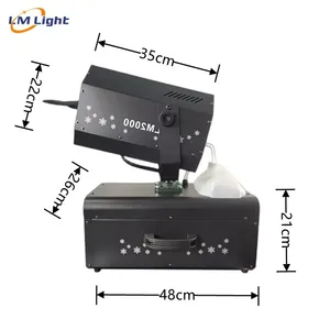 DJ giai đoạn hiệu ứng đặc biệt giáng sinh bên 2000W di chuyển đầu nhân tạo lớn Phun Tuyết bọt máy ngoài trời làm nhà máy - Product Image 6