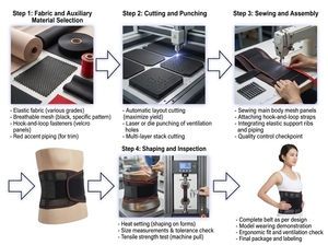 Cinturón de Soporte Lumbar Ligero y Personalizable con Compresión Ajustable <span class=keywords><strong>para</strong></span> el Trabajo y la Actividad, Hecho en Suzhou - Product Image 4