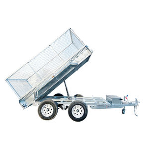 12*6 pieds ventes directes d'usine pratique Double essieu pieds galvanisé à chaud hydraulique remorque à <span class=keywords><strong>benne</strong></span> basculante - Product Image 1