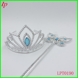 Cinderella Tiara And <b>Magic</b> Wand <b>Set</b> Plastic Princess Costume Accessory For Halloween Party LPT0190 - Product Image 1