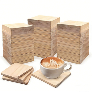 Custom <b>Cork</b> <b>Coasters</b> - round Square Heat-Resistant Reusable Drink Mats for Kitchen Restaurants Minimalist - Product Image 1