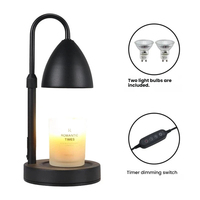 Lampe chauffe-bougie moderne minimaliste en métal sans flamme, sans fumée, à chauffage uniforme, avec variateur d'intensité, pour la décoration intérieure, cadeau, hôtel, salon