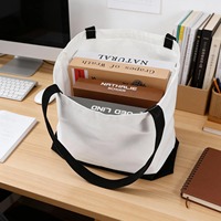 Sac en toile personnalisé Youqu de grande capacité 47x38x12cm, style décontracté, impression numérique, promotion, fond noir