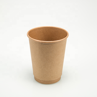 Gobelets à café jetables en papier kraft à paroi simple 8oz 14oz 12oz 16oz 22oz