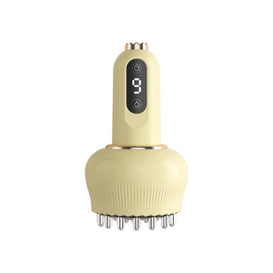 Abdominal Massager G05 Rechargeable 9-Speed Vibration <b>Heat</b> Therapy Meridian Brush Massage Device for Home Use - Product Image 2
