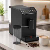 Machine à café automatique compacte numérique avec pompe italienne ULKA 1350W, double thermobloc, pour expresso, latte et cappuccino