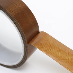 2高温耐熱シーラーマシンシール抗粘着性ブラウンPTFEコーティングガラス繊維ガラス布シリコーン粘着テープ - Product Image 3