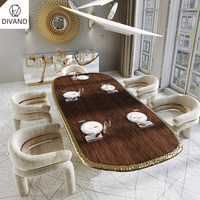 Silla de Comedor de Lujo Artística, Muebles para Villa, Servicio Integral de Alta Calidad, Solución Llave en Mano, Juego de Mesa y Sillas de Comedor de Lujo