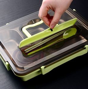 Adults Custom 5 Compartment Picnic Food Container Big Stainless Steel Tiffin Carrier Thermal Lunch Box for School Kids Office - Product Image 3