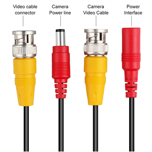 Tùy chỉnh <span class=keywords><strong>BNC</strong></span> DC nối PVC Áo khoác cáp cho CCTV AHD DVD Camera Video Phụ kiện điện với ứng dụng để máy tính màn hình - Product Image 3