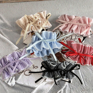 Cintas para el Cabello KAKA con Lazo de Gasa a Cuadros, Lazos de Ballet, Cuerdas para el Cabello, Diademas Plisadas, Accesorios para el Cabello de Uso Diario y para Fiestas - Product Image 3