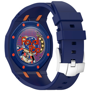 Correa de reloj de silicona integrada de 41 mm |   Correa de Repuesto de Goma de Una Pieza para Reloj Deportivo de Lujo, Compatible con la Correa Royal Pop - Product Image 5