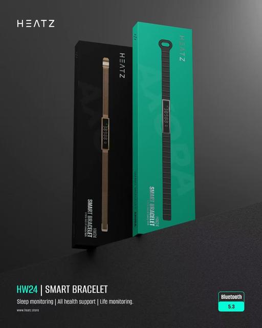 Smart Bracelet for Men and Women Android AMOLED Waterproof Fashion Sports Fitness Tracker Watch Sleep Stress Monitoring Health