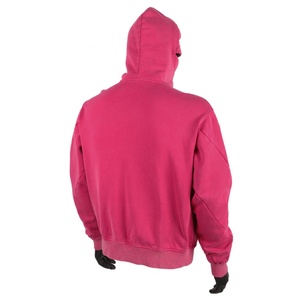 TOPSHOW Nouveau design personnalisé, sweat à capuche ninja à fermeture éclair, lavage à l'acide, rose, court, ample, masqué, sweat à capuche ninja à fermeture éclair intégrale pour homme - Product Image 4