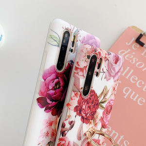 เคสโทรศัพท์ลายดอกไม้ใบตองวินเทจ,เคสหลังนิ่มแหวนสวมนิ้วสำหรับ Samsung S21 Plus S20 S10e S10 S9 S8 Plus Note 10 - Product Image 5