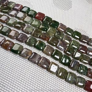 Cuentas de Piedras Preciosas Pulimentadas al por Mayor, Forma Cuadrada Plana, Aventurina Multi Ágata para Fabricación de Joyería DIY, 12mm, Longitud 38cm 15" - Product Image 4