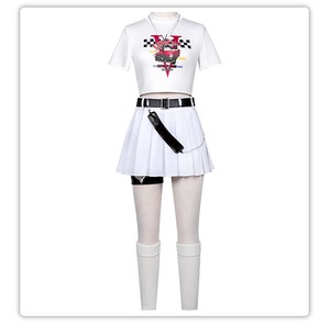 Costume <span class=keywords><strong>Cosplay</strong></span> Anime Link Click Li Tianchen Tianxi, Uniforme Bianca o Parrucca Rosa FCGD-041 - Product Image 4