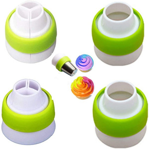 Three Color Piping Tip Converter Reusable Butter Icing Nozzle Adapter For <b>Cake</b> <b>Decorating</b> <b>Supplies</b> - Product Image 1