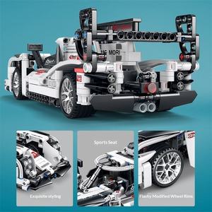 Coche de Carreras Transfronterizo de Alta Dificultad para Niños de 0 a 3 Años, Coche Deportivo de Plástico PP con Bloques de Construcción para Ensamblar - Product Image 5