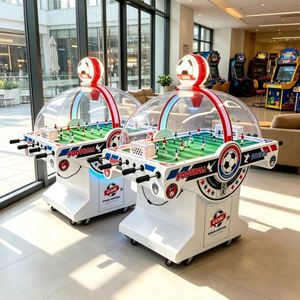 Machine de jeu de football de table interactive pour enfants et parents, jeu d'arcade de football de table sous dôme à monnayeur pour divertissement intérieur - Product Image 3