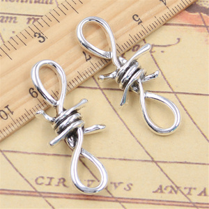 33x10mm Tiny Twisted Thorns Connectors Charms DIY Collares Pulsera Fabricación Accesorio de joyerí<span class=keywords><strong>a</strong></span> - Product Image 5