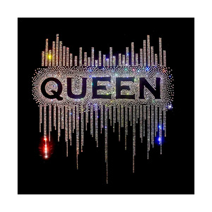 Factory Wholesale Price Cheer Bling Hotfix Custom Rhinestone Heat <strong>Transfer</strong> Design <strong>Iron</strong> <strong>on</strong> T-shirt And Coat - Product Image 6