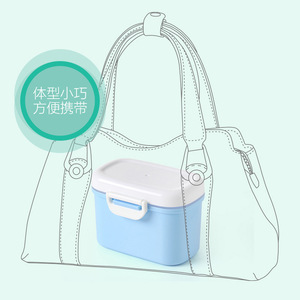 Distributeur de lait infantile double couche en plastique sans BPA, conteneur portable pour l'alimentation des enfants de 0 à 6 mois - Product Image 4