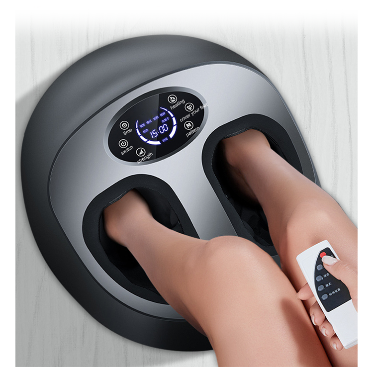 Shiatsu Foot SPA Heat Infrared Vibration Air Compression Heating Electric Roller Leg Calf Machine Foot Massager