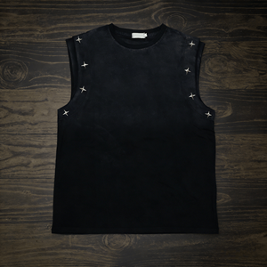 Camisetas sin mangas casuales vintage personalizadas para hombre, 100% algodón, 240g, transpirables, ecológicas, de punto lavado, lisas, extragrandes - Product Image 4