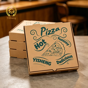 <span class=keywords><strong>Caja</strong></span> de Cartón Corrugado Resistente para <span class=keywords><strong>Pizza</strong></span>, Impresión de Logotipo Personalizada, <span class=keywords><strong>Caja</strong></span> de Cartón Impermeable de Grado Alimenticio para <span class=keywords><strong>Pizza</strong></span> y Productos Horneados - Product Image 1