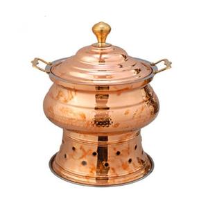 Plato de frotamiento de alimentos de cobre puro de diseño personalizado para hoteles y restaurantes que mantienen la comida caliente Plato de frotamiento de Venta caliente - Product Image 3