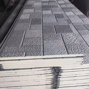 Paneles Sándwich para <span class=keywords><strong>Pared</strong></span> Exterior, Paneles Sándwich Aislados con PU, Panel Sándwich de Aluminio y Acero para Techos, Panel Sándwich de Ladrillo para Hospitales y Hoteles - Product Image 3