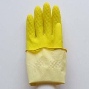 Gants de vaisselle en <span class=keywords><strong>latex</strong></span> à manchette longue réutilisables de 35g - Product Image 5